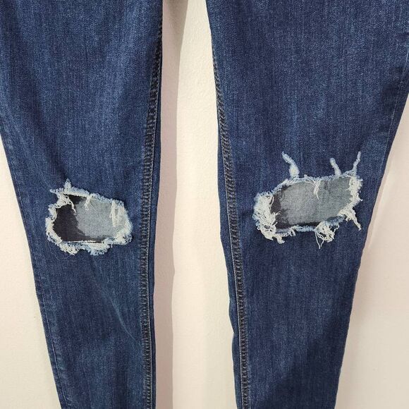 Free People Distressed Skinny Jeans Size 29 Free People High Rise Jeans - Picture 3 of 8